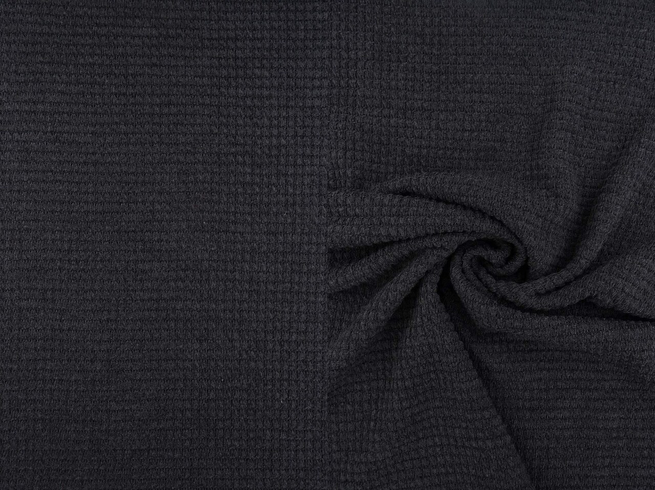 1 Yard Oversize Waffle Solid Knit Fabric 220 GSM, 54/56″ Wide Polyester Rayon Spandex Blend